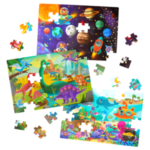 Gigantic Jigsaw 3-Pack floor puzzles for kids