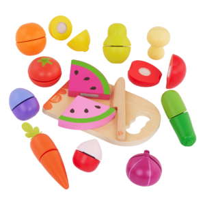 Chop n Play Wooden Toy Fruits and Vegetables set